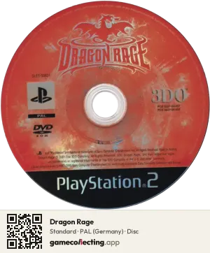 Dragon Rage PlayStation 2, PAL disc