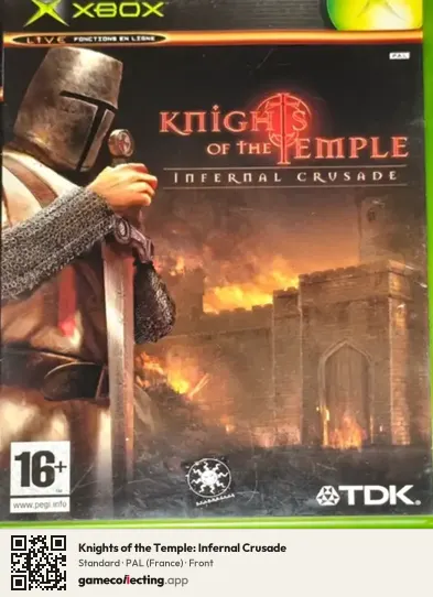 Knights of the Temple: Infernal Crusade Xbox, France box front