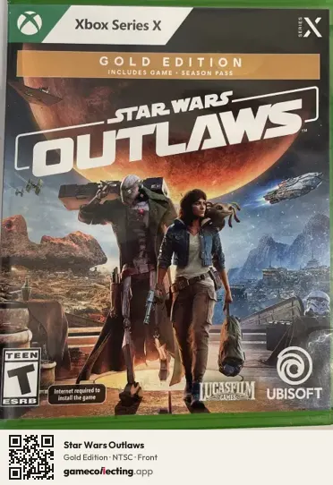Star Wars Outlaws Xbox Series X, NTSC box front