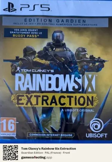 Tom Clancy's Rainbow Six Extraction PlayStation 5, France box front