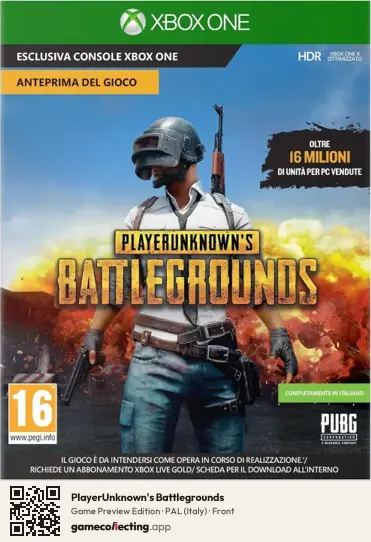 PlayerUnknown's Battlegrounds Xbox One, Italy box front