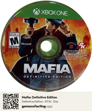 Mafia: Definitive Edition Xbox One, NTSC disc