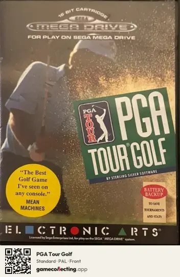 PGA Tour Golf Sega Mega Drive / Genesis, PAL box front