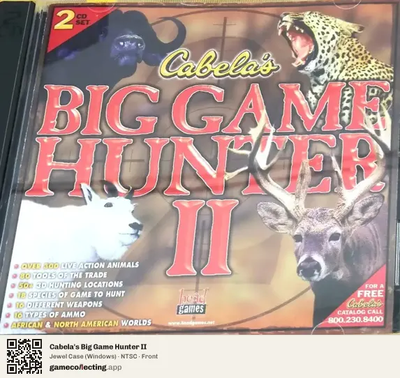 Cabela's Big Game Hunter II Computer, NTSC box front