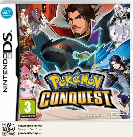 Pokémon Conquest Nintendo DS, PAL box front