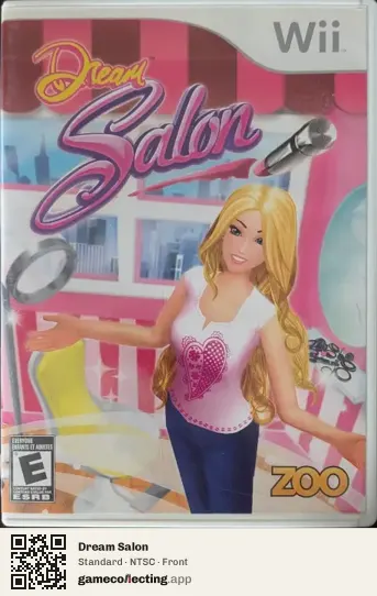 Dream Salon Nintendo Wii, NTSC box front