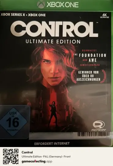 Control Xbox One, Germany box front