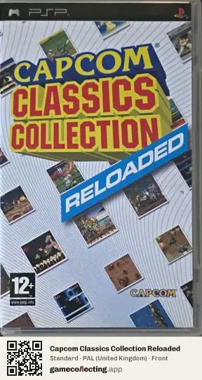 Capcom Classics Collection Reloaded PlayStation Portable, United Kingdom box front