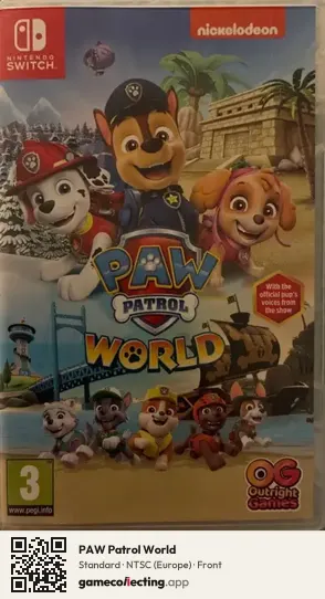PAW Patrol World Nintendo Switch, Europe box front