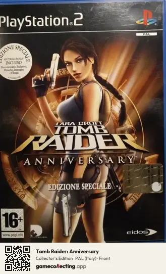 Tomb Raider: Anniversary PlayStation 2, Italy box front