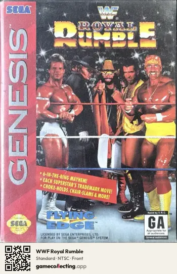 WWF Royal Rumble Sega Mega Drive / Genesis, NTSC box front