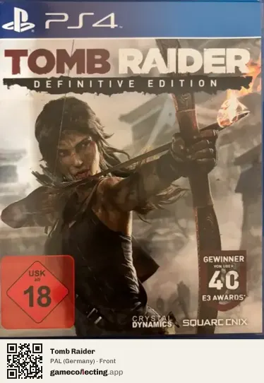 Tomb Raider PlayStation 4, Germany box front