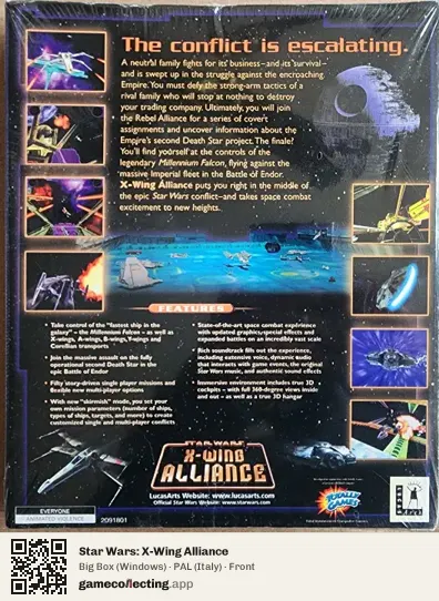 Star Wars: X-Wing Alliance Computer, Italy box front