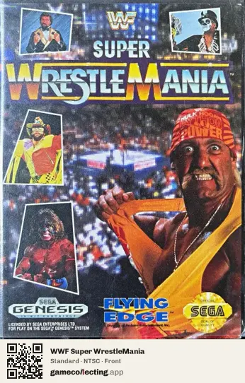 WWF Super WrestleMania Sega Mega Drive / Genesis, NTSC box front