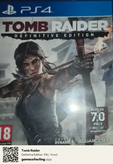 Tomb Raider PlayStation 4, PAL box front