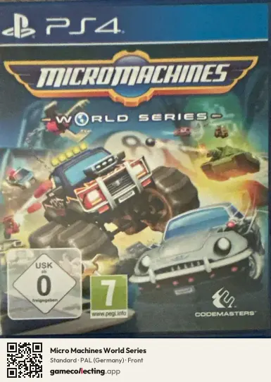 Micro Machines World Series PlayStation 4, Germany box front