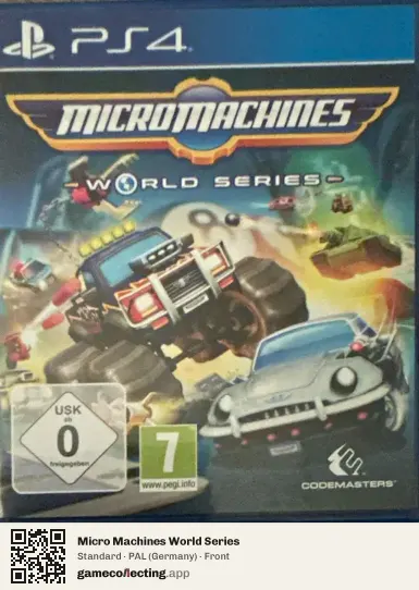 Micro Machines World Series PlayStation 4, Germany box front