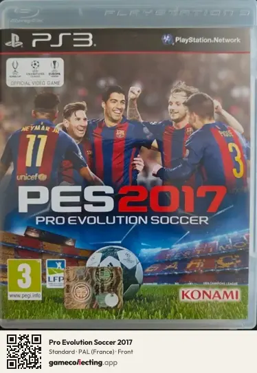 Pro Evolution Soccer 2017 PlayStation 3, France box front