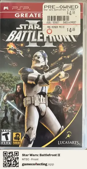 Star Wars: Battlefront II PlayStation Portable, NTSC box front