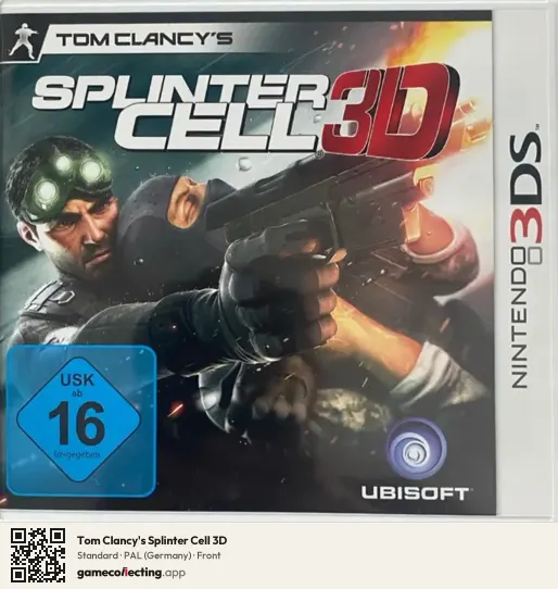 Tom Clancy's Splinter Cell 3D Nintendo 3DS, Germany box front