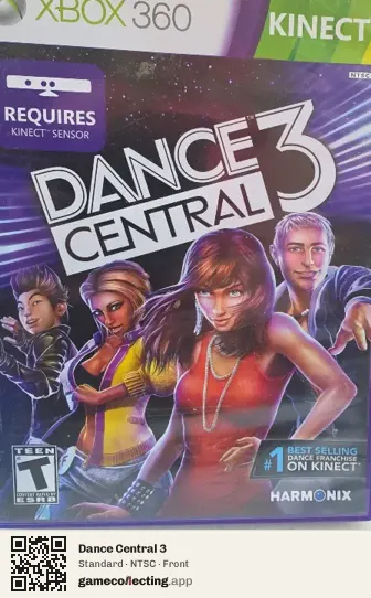 Dance Central 3 Xbox 360, NTSC box front