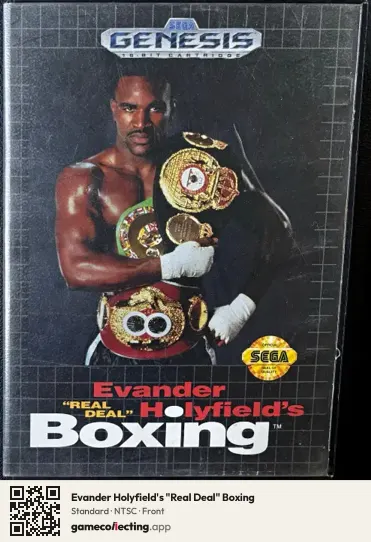 Evander Holyfield's "Real Deal" Boxing Sega Mega Drive / Genesis, NTSC box front