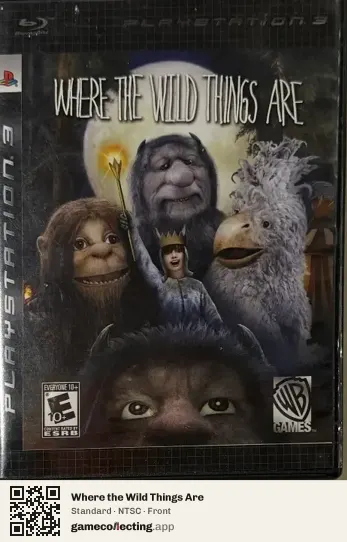 Where the Wild Things Are PlayStation 3, NTSC box front