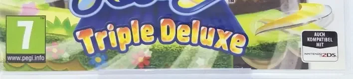 Kirby: Triple Deluxe, the PEGI square on its front