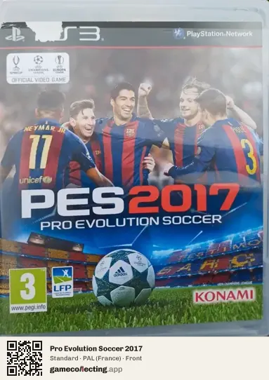 Pro Evolution Soccer 2017 PlayStation 3, France box front