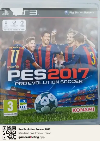 Pro Evolution Soccer 2017 PlayStation 3, France box front