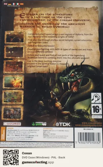 Conan Computer, PAL box back