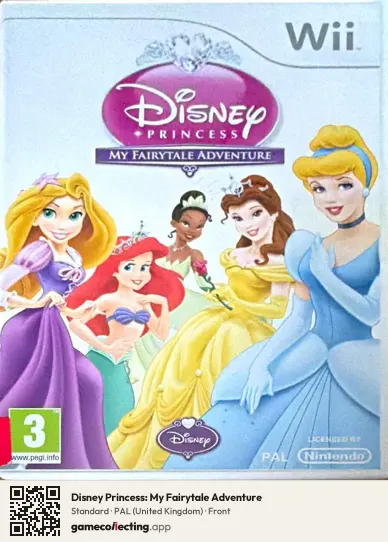 Disney Princess: My Fairytale Adventure Nintendo Wii, United Kingdom box front