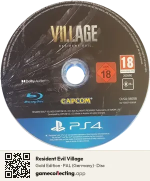Resident Evil Village PlayStation 4, PAL disc