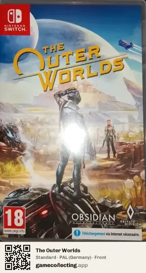 The Outer Worlds Nintendo Switch, Germany box front