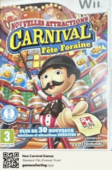 New Carnival Games Nintendo Wii, France box front
