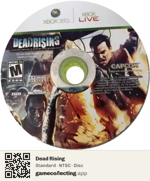 Dead Rising Xbox 360, NTSC disc