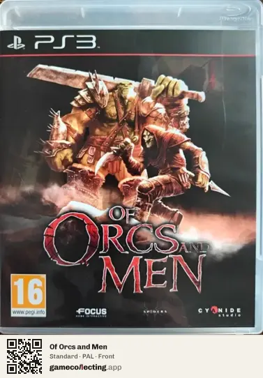 Of Orcs and Men PlayStation 3, PAL box front
