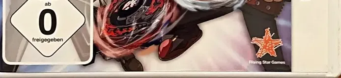 Beyblade: Evolution, the USK square on its front