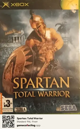 Spartan: Total Warrior Xbox, PAL box front