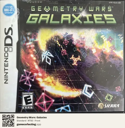 Geometry Wars: Galaxies Nintendo DS, NTSC box front