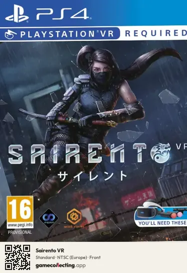 Sairento VR PlayStation 4, Europe box front