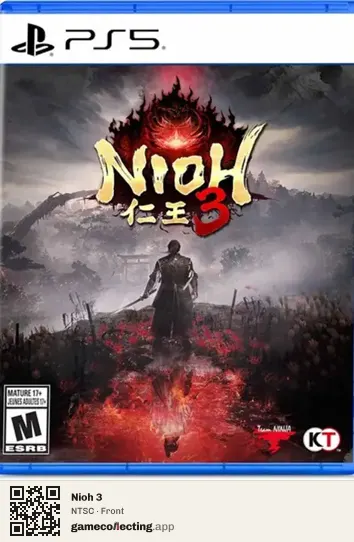 Nioh 3 PlayStation 5, NTSC box front