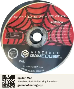 Spider-Man Nintendo GameCube, PAL disc