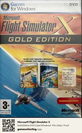 Microsoft Flight Simulator X Computer, Italy box front