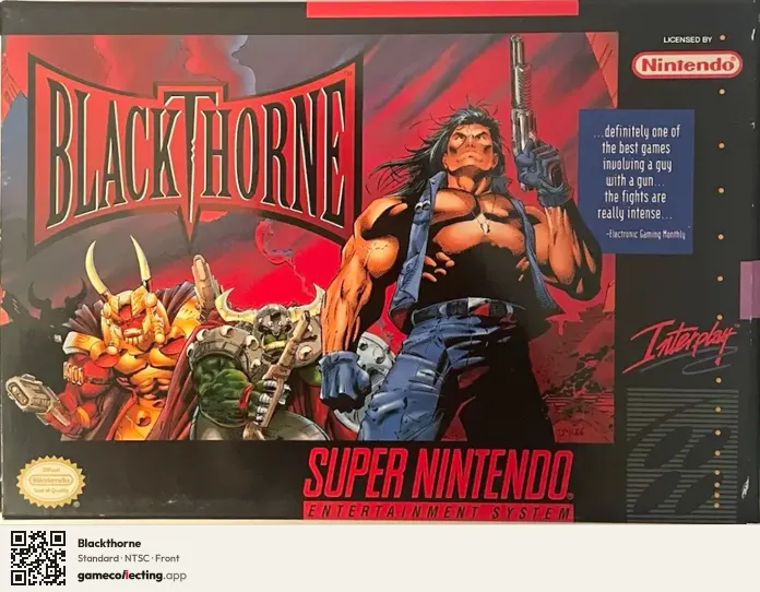 Blackthorne Super Nintendo Entertainment System, NTSC box front