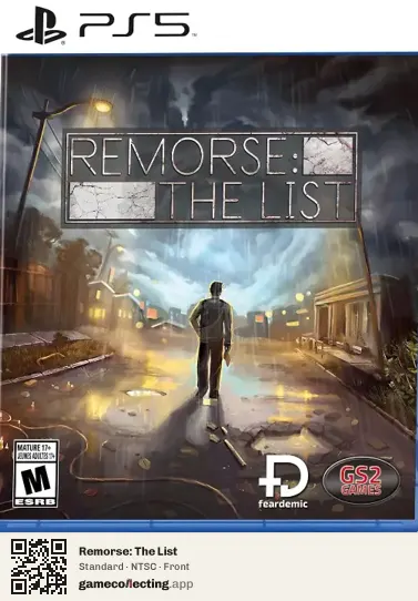 Remorse: The List PlayStation 5, NTSC box front