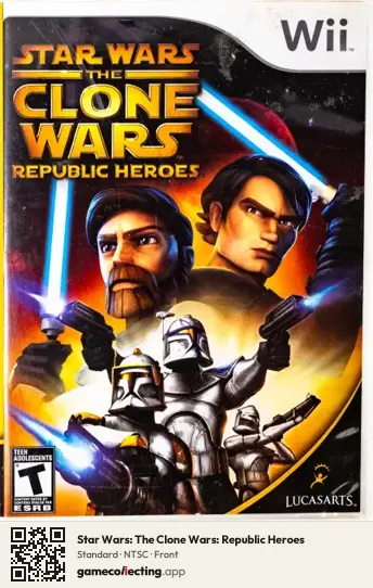 Star Wars: The Clone Wars: Republic Heroes Nintendo Wii, NTSC box front
