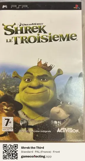 Shrek the Third PlayStation Portable, France box front