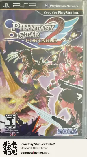 Phantasy Star Portable 2 PlayStation Portable, NTSC box front