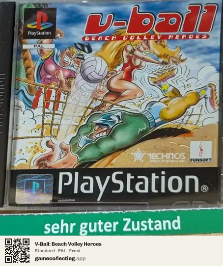V-Ball: Beach Volley Heroes PlayStation, PAL box front